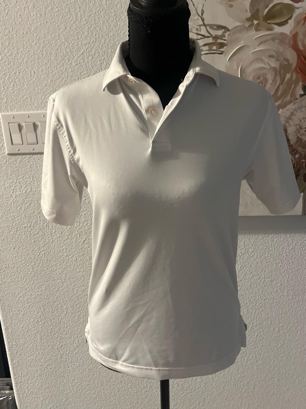 Women Peter Millar White Polo Shirt